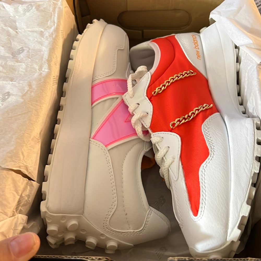 Pink and White New Balance